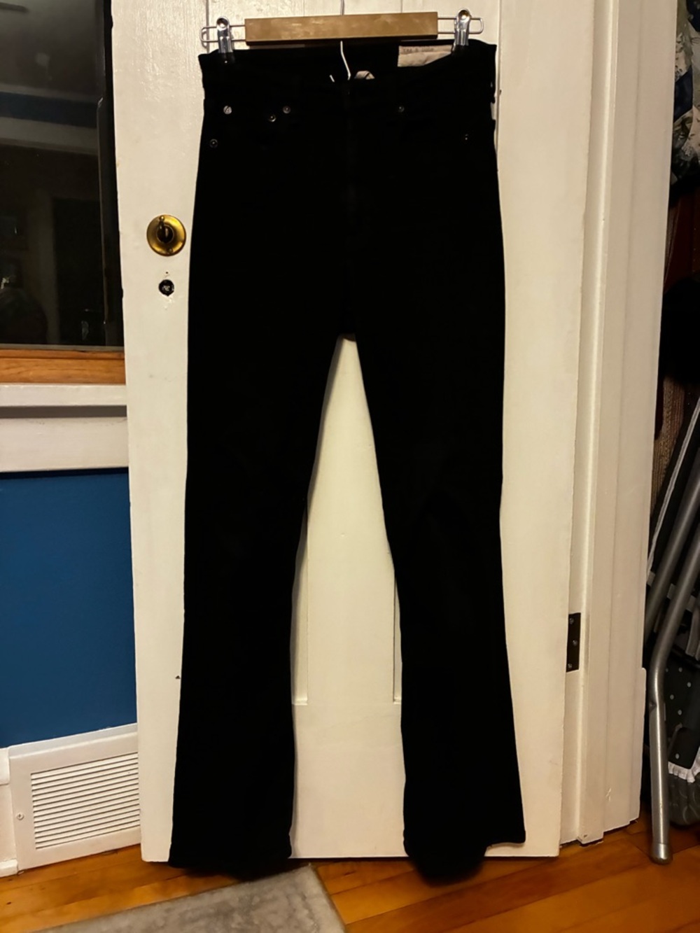 Rag & Bone Nina High-Rise Bootcut Jeans New Black